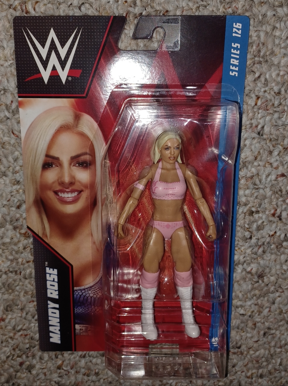 WWE 2021 Mandy Rose Series 126 Pink CHASE Variant FIgure